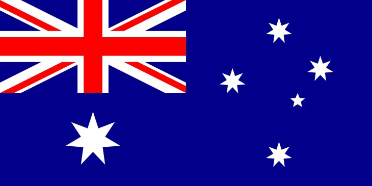 Disegno di Bandiera dell'Australia da colorare