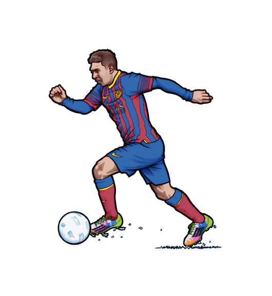 Disegno di Lionel Messi da colorare