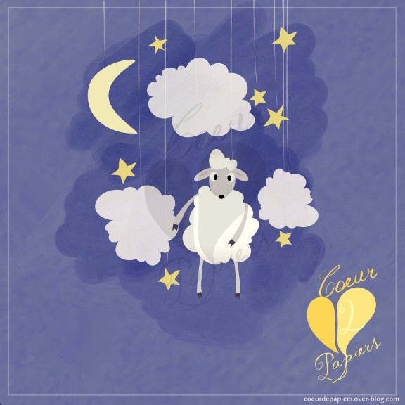 Mouton et lune