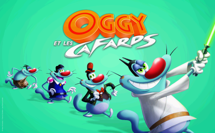 Oggy et les cafards dessin