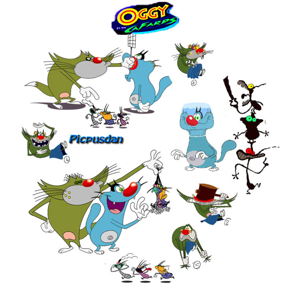 Oggy et les cafards fond