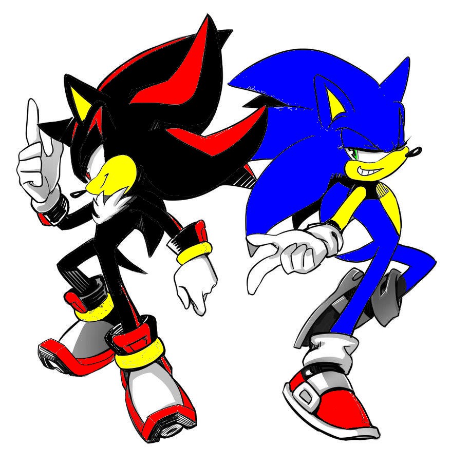 Coloriage sonic shadow the Hedgehog à imprimer