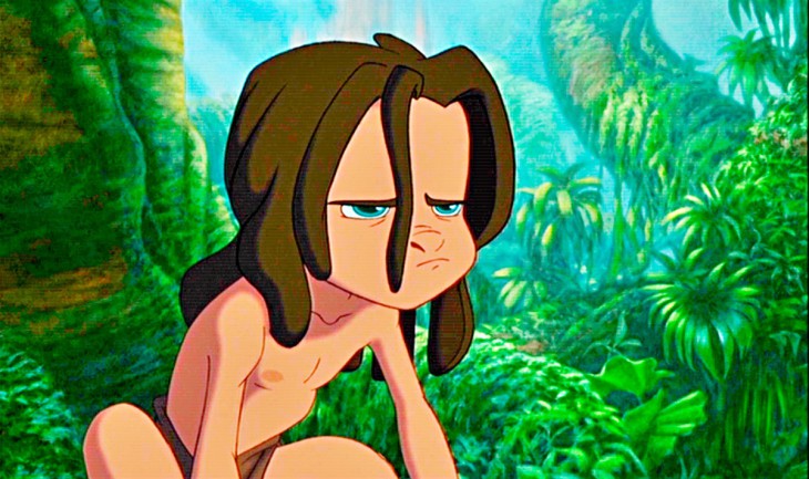 Disegno di Il giovane Tarzan da colorare 2