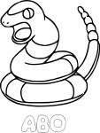 Ekans Pokemon coloring page