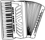 Accordion coloring page