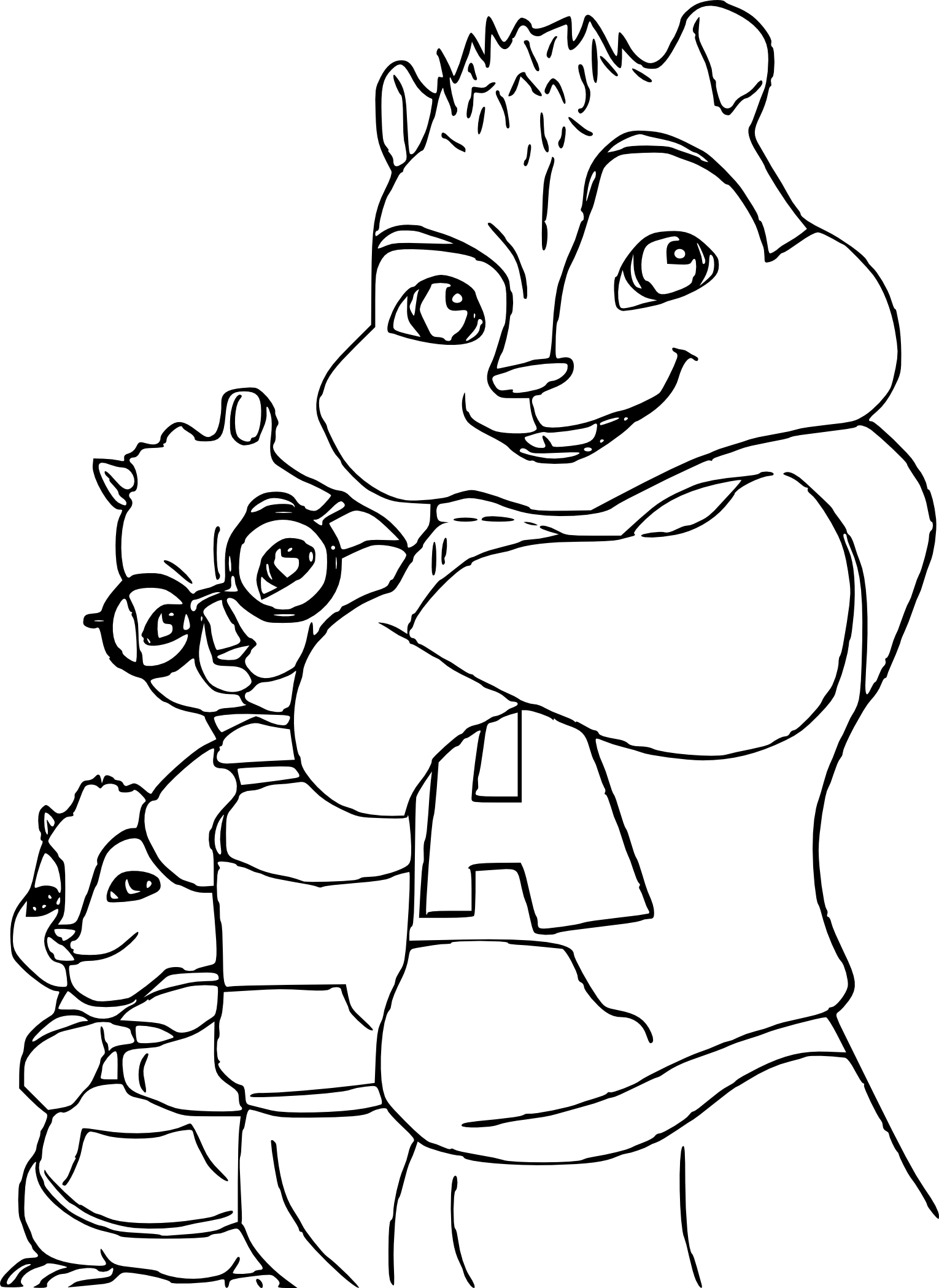Alvin coloring page