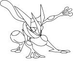 Pokemon Greninja coloring page 2