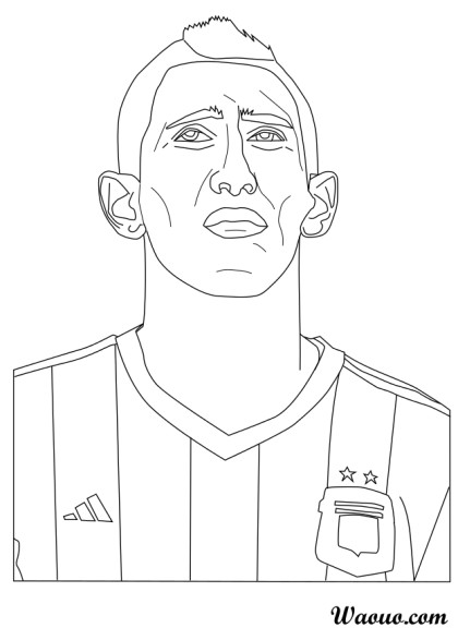 Angel Di Maria coloring page