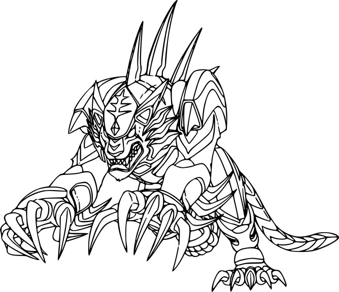 Bakugan Tigrerra coloring page