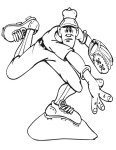 Baseball coloring page