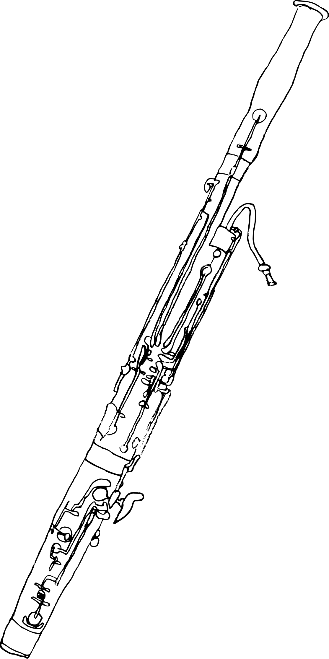 Bassoon coloring page