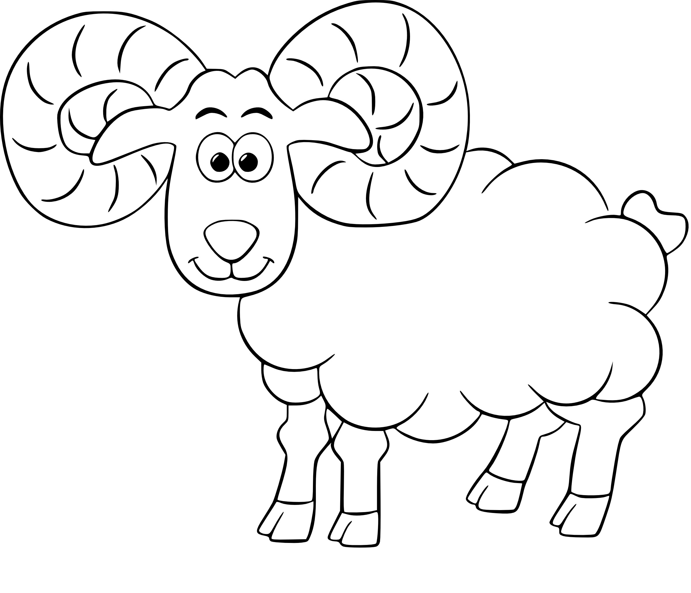 Ram coloring page