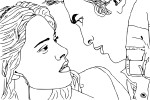 Coloriage Bella et Edward