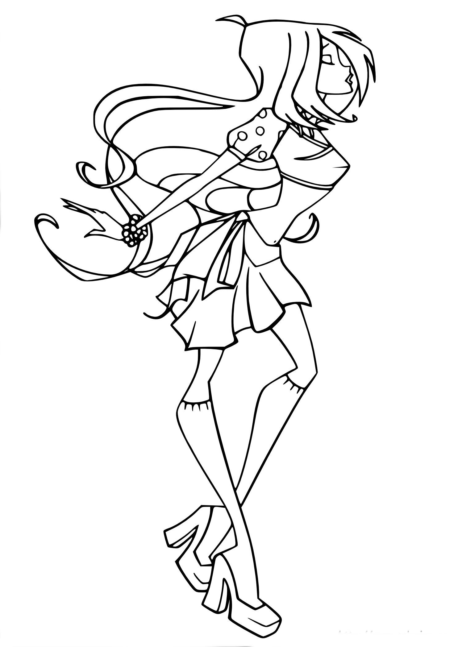 Coloriage Bloom Winx Club