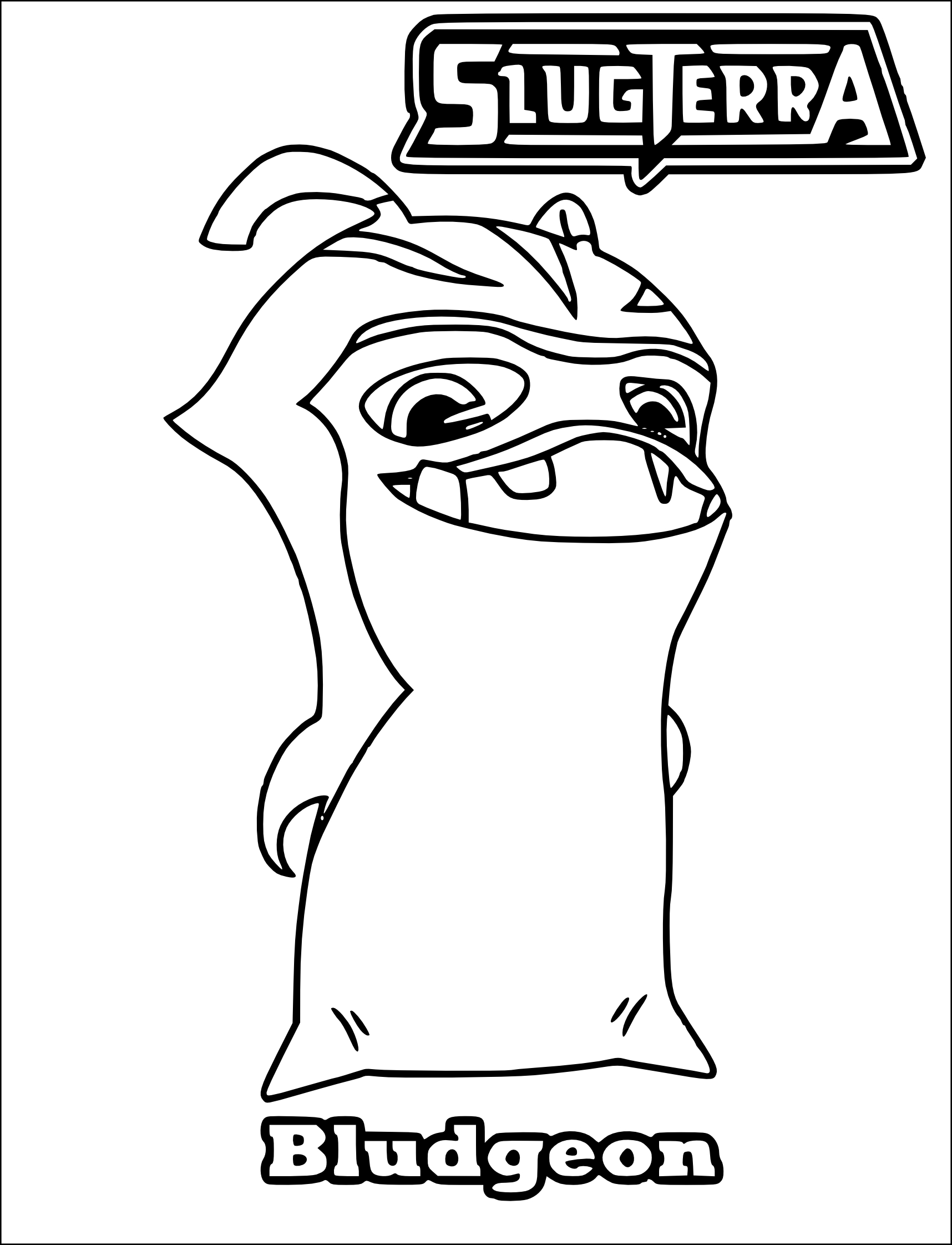 Bludgeon Slugterra coloring page