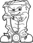 Sponge Bob Swag coloring page