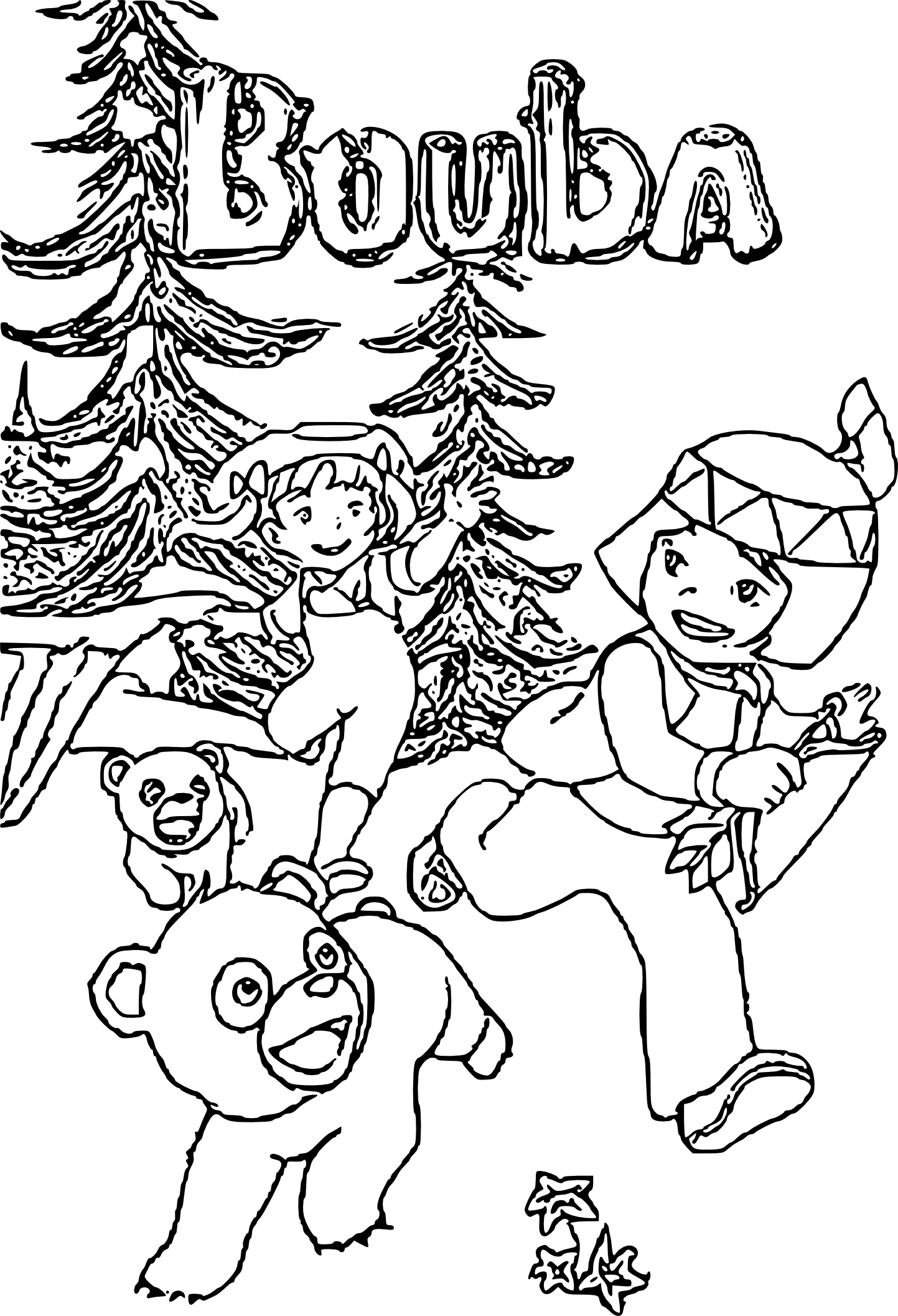 Monarch The Big Bear Of Tallac Bouba coloring page