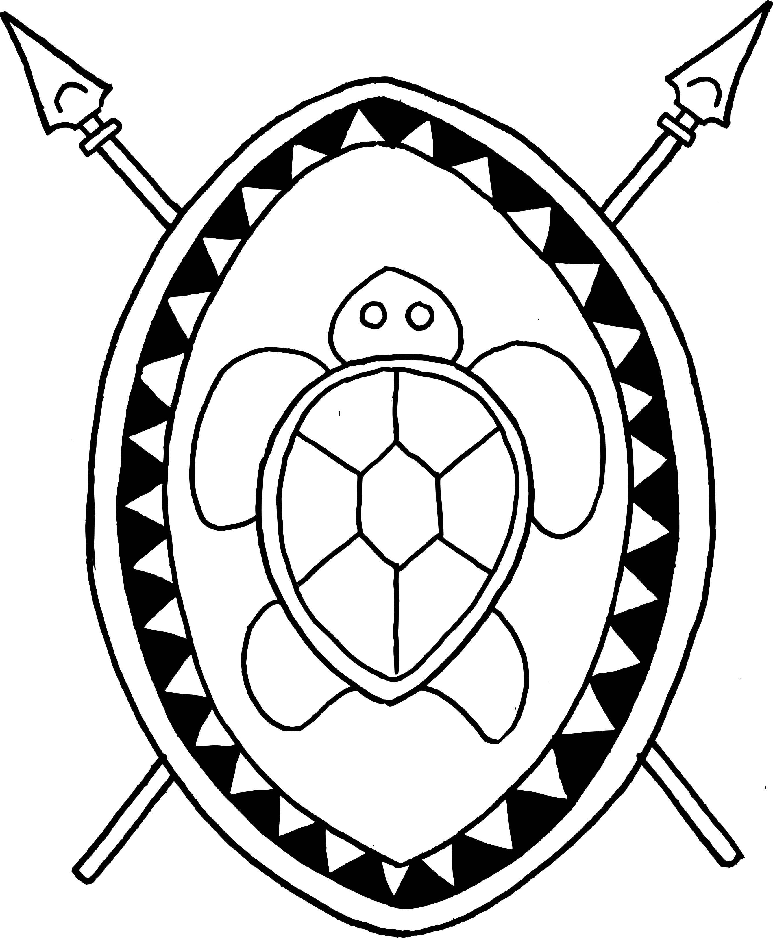 Shield coloring page