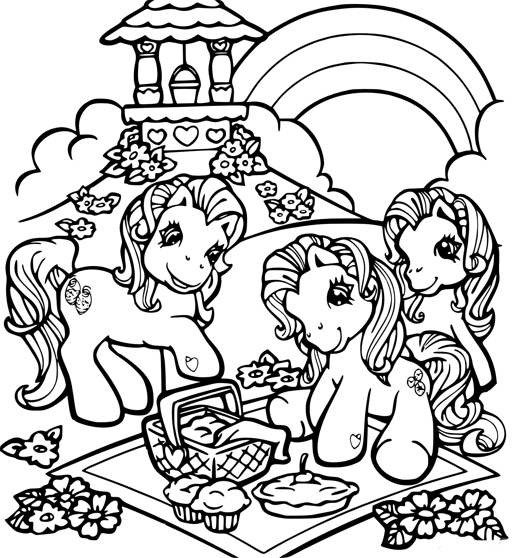 Bratz Pony coloring page