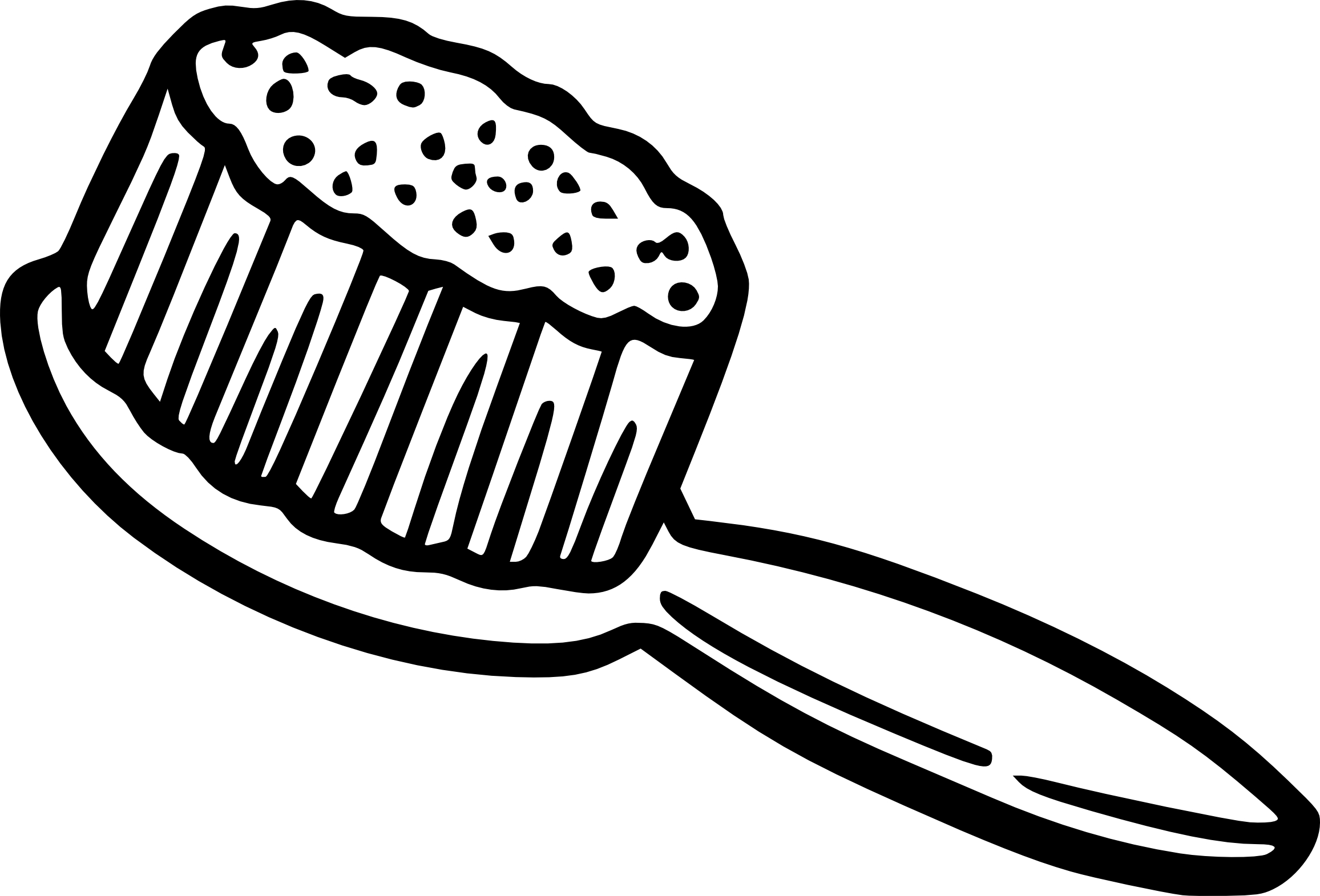 Hairbrush coloring page