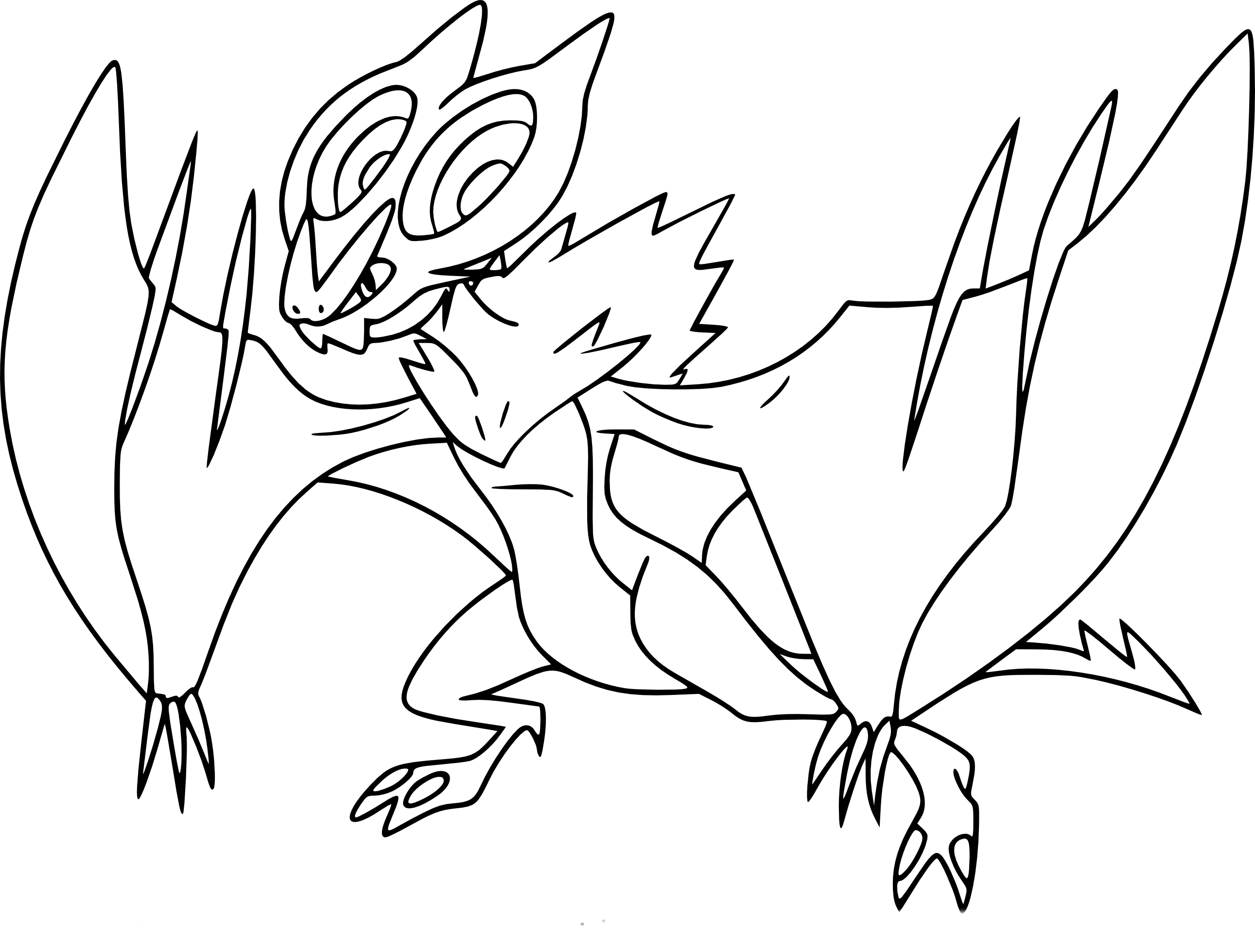 Noivern Pokemon coloring page