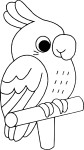 Cockatoo coloring page