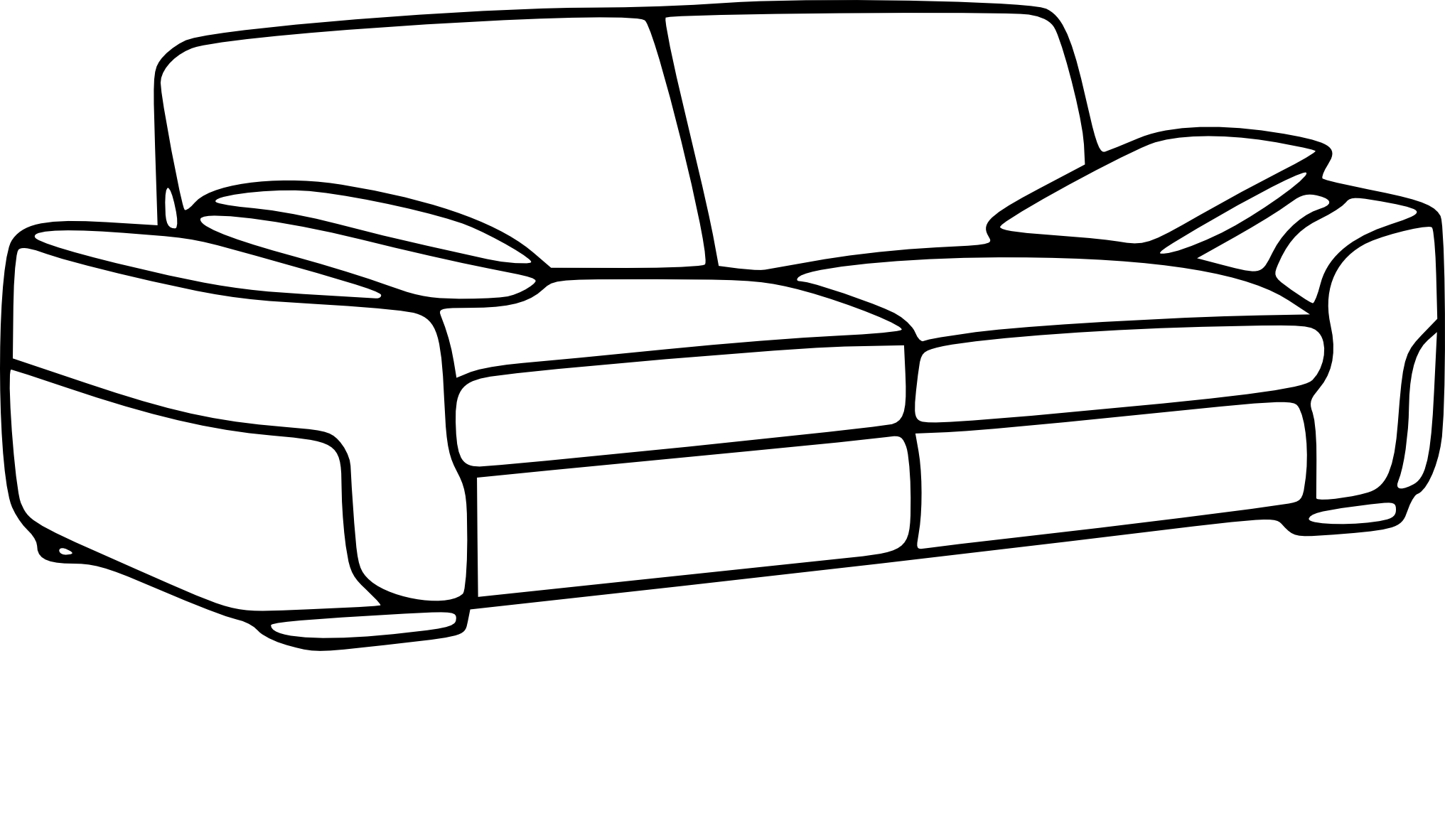 Sofa coloring page