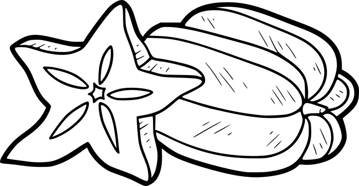 Carambola coloring page