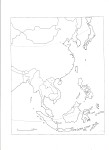 Blank Asia Map coloring page