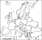 Blank Map Of Europe coloring page