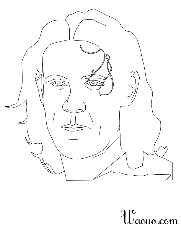 Cavani coloring page