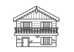 Chalet coloring page