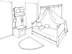 Room coloring page