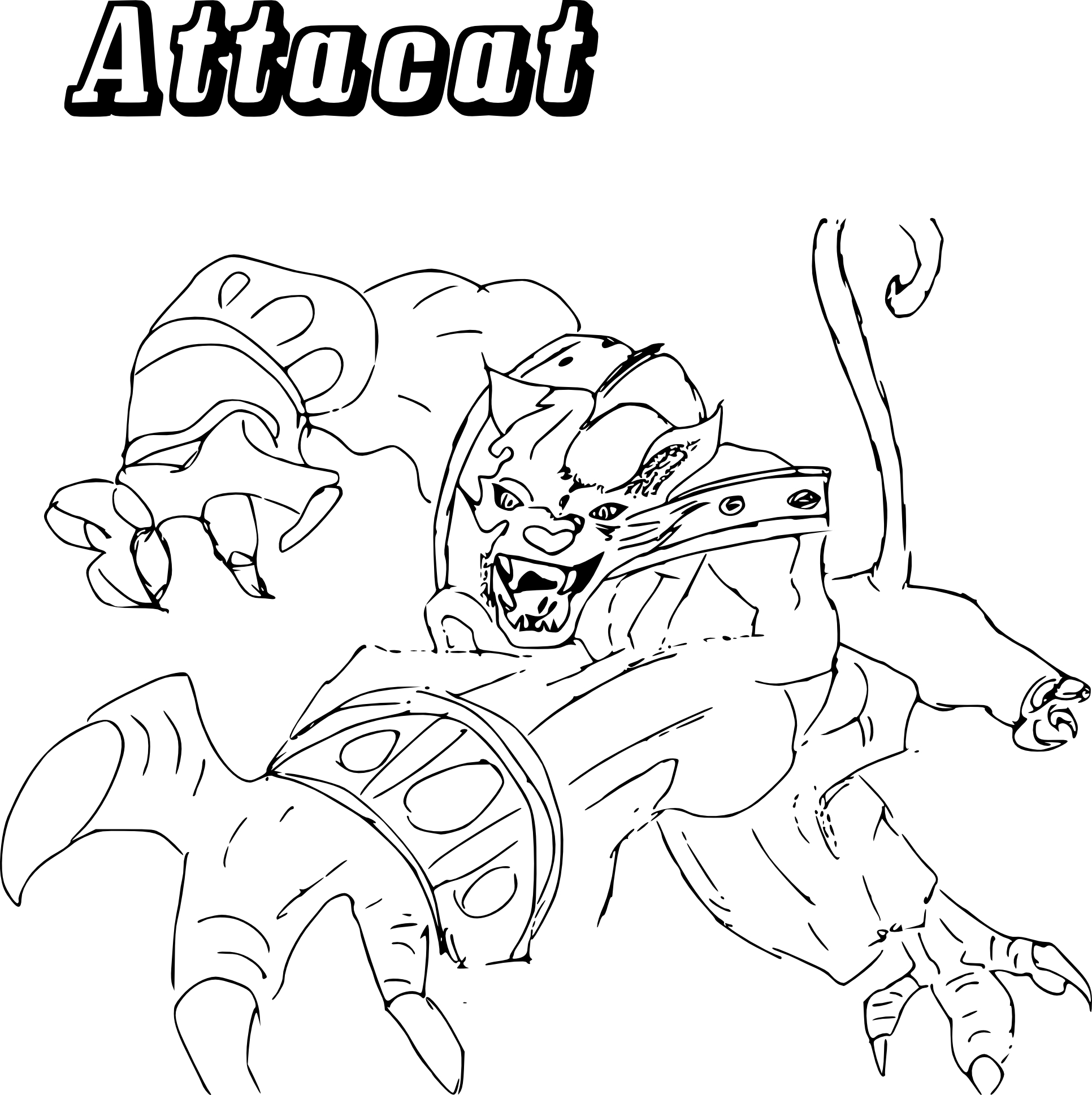 Chaotic Attacat coloring page