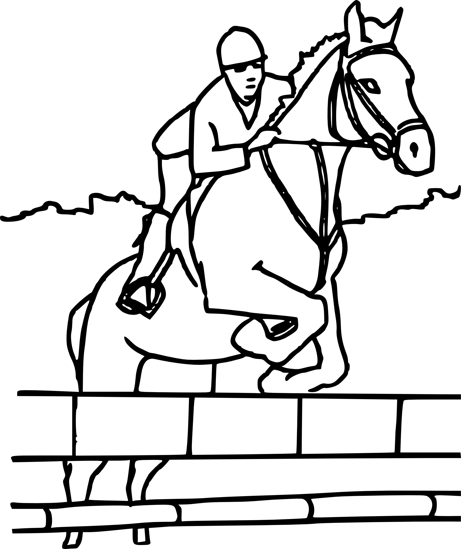 Jumping Horse coloring page