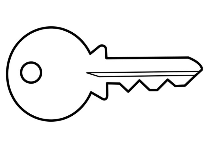 House Key coloring page