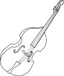 Double Bass coloring page