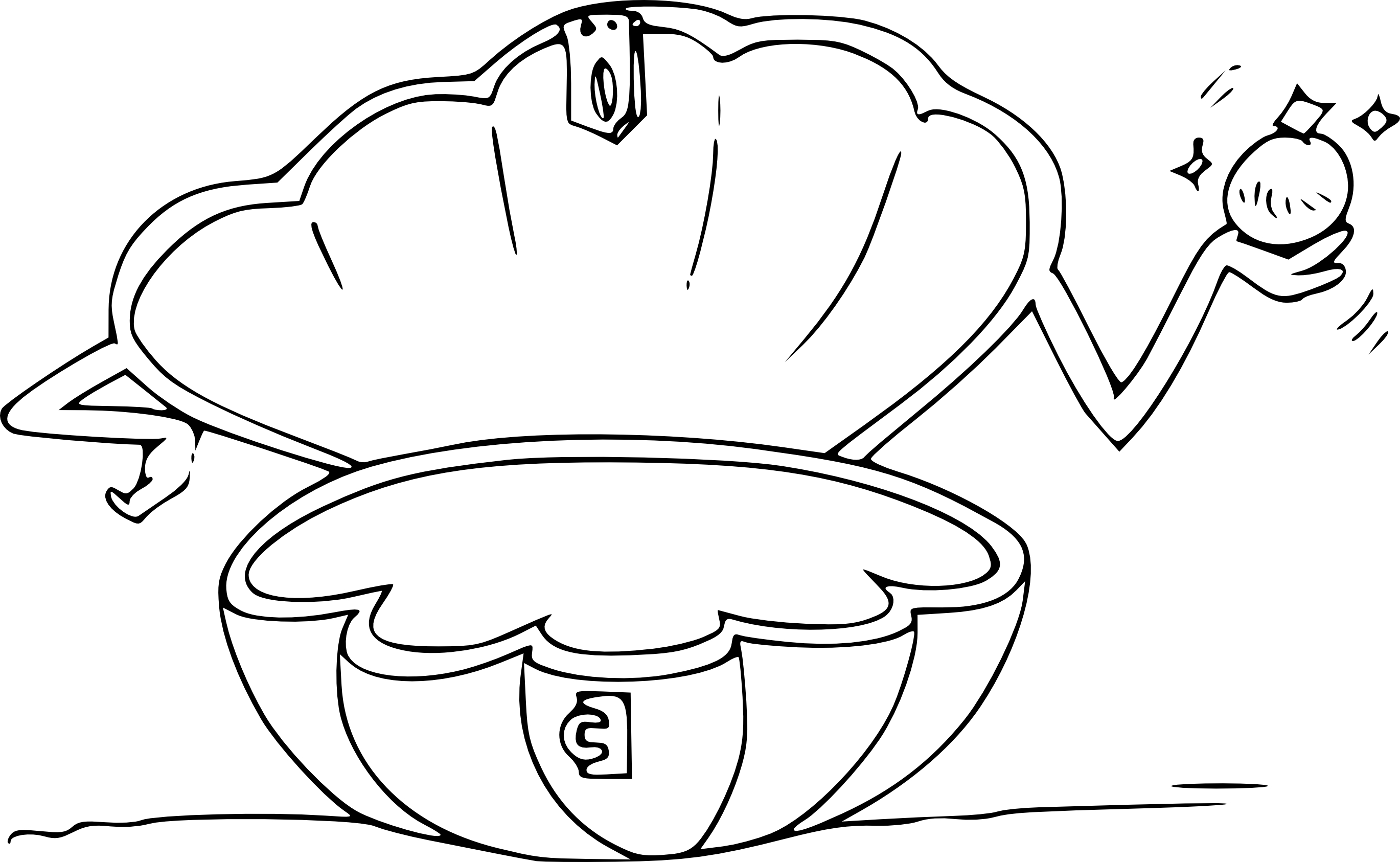 Open Shell coloring page