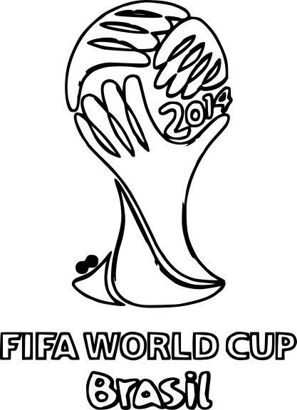 Coloriage coupe du monde 2014