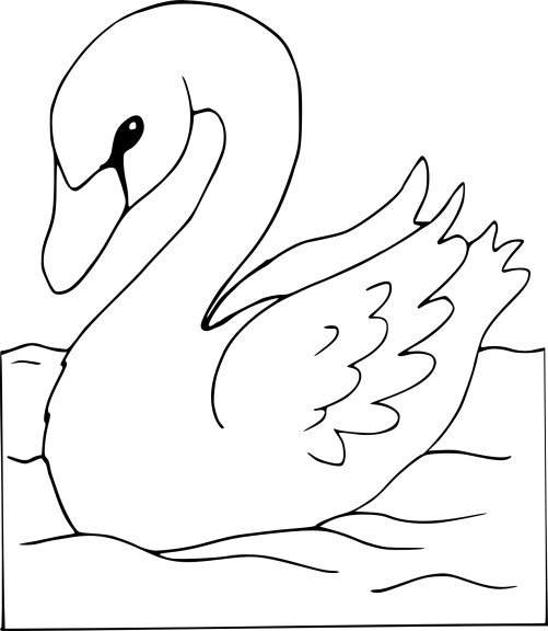 Swan coloring page