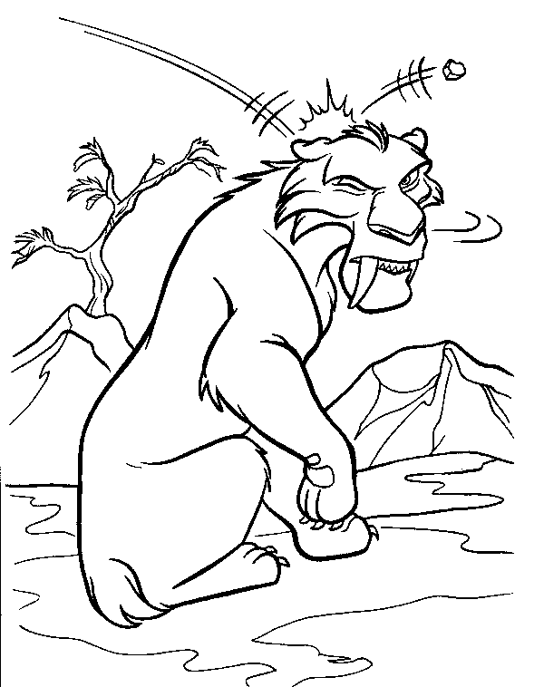 Diego Ice Age coloring page