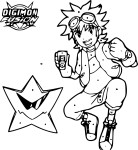 Disegno di Digimon Fusion da colorare