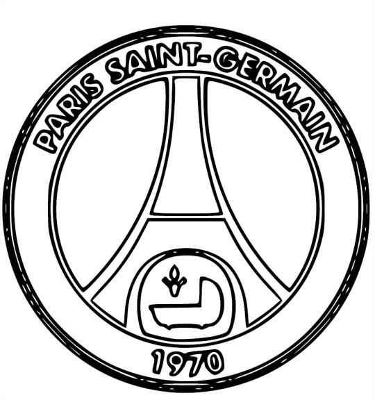 Psg Crest coloring page