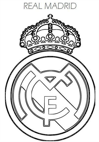 Disegno di Stemma del Real Madrid da colorare