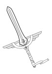Sword coloring page