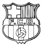 Disegno di Crest del Fc Barcelona da colorare