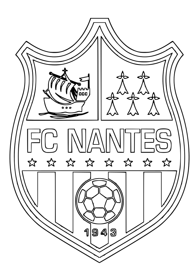Fc Nantes Crest coloring page