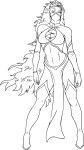 Female Mortal Kombat coloring page