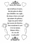 Coloriage fete des meres poeme