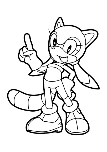 Daughter Of Sonic coloring page